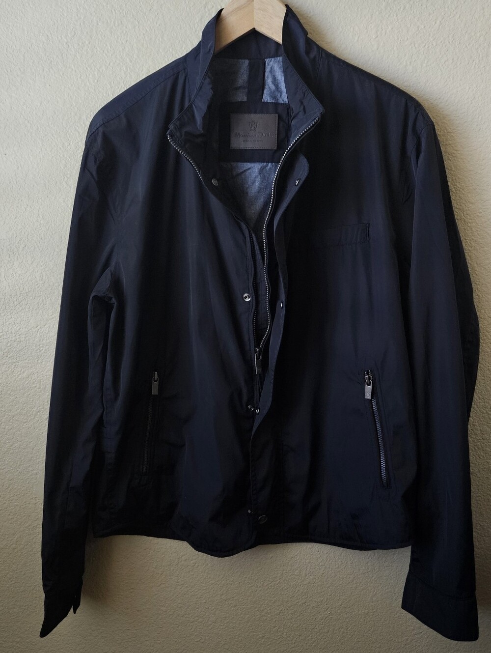 MASSIMO DUTTI MEN'S LIGHTWEIGHT TECHNICAL FIELD JACKET BLACK US SIZE XL